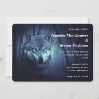 Loup sauvage magique avec Mariage bleu Extraordina