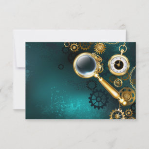 Invitation Loupe en style Steampunk