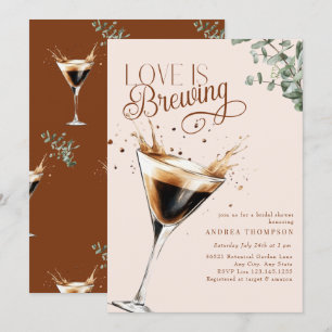 Invitation Love Brewing   Espresso   Martini   FÊTE DES MARIÉ