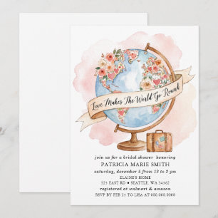 Invitation Love Fait Tourner Le Monde Fête De Mariage 
