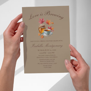 Invitation Love Is Brewing Cozy Tea Bridal Shower