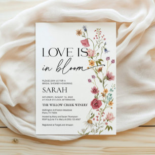 Invitation Love is In Bloom Invitation de Fête d