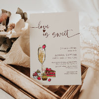 Love Is Sweet Fête des mariées Gold Champagne Glas