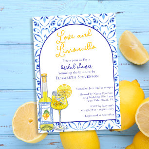 Invitation Love & Limoncello Cocktail Italien Enterrement de