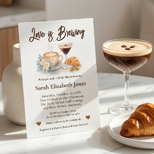 Invitation Love Martini Café est en route pour la Mariée