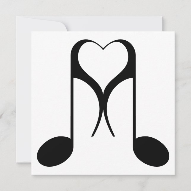 Invitation love note : 8e note (Devant)