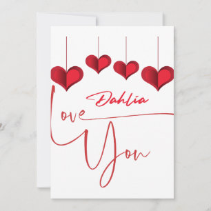 Invitation Love Notes : Personnalisé Valentine's Day