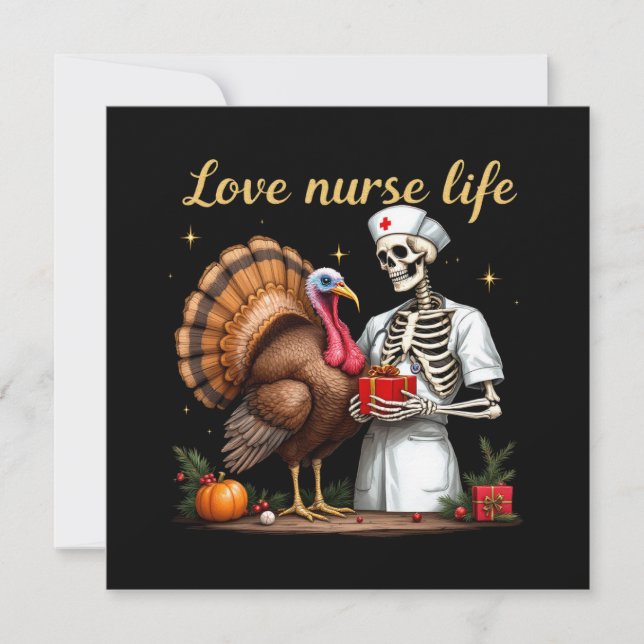 Invitation Love Nurse Life Célébrez votre passion pour les so (Devant)