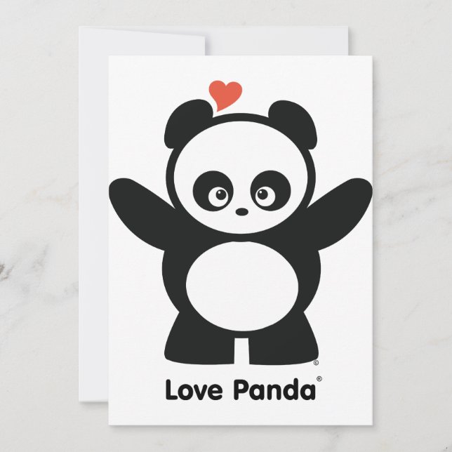 Invitation Love Panda® (Devant)