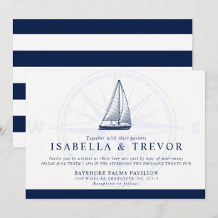 Invitation Love Sets   Mariage thématique nautique