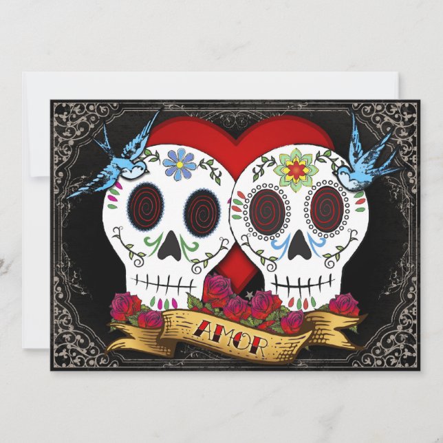 Invitation Love Skuls (Devant)