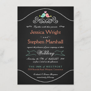 Invitation LoveBirds, Mariage de tableau de bord russe