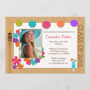 Invitation Luau Graduation SCROLL DOWN pour 2013