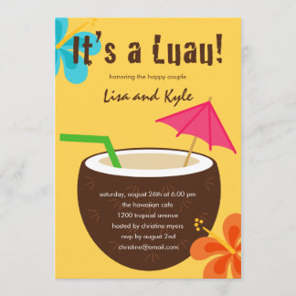 Invitation Luau Showparty ou fiançailles