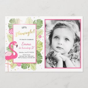 Invitation Luau tropical d'anniversaire d'invitation de