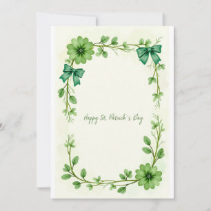Invitation Lucky Clover Design pour la St. Patrick's Day
