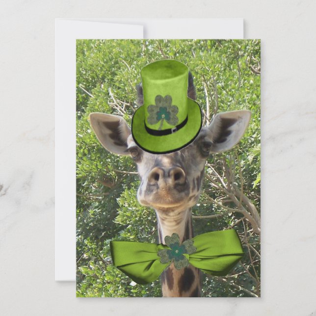 Invitation Lucky Giraffe (Devant)