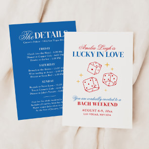 Invitation Lucky In Love Casino Week-end de Fille