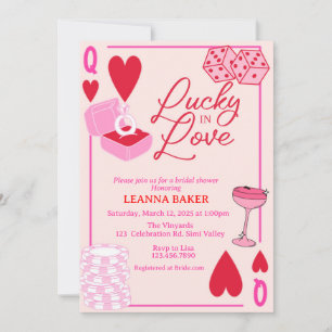 Invitation Lucky in Love, Fête des mariées, Lucky,