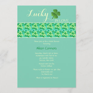 Invitation Lucky in Love U-Pick Arrière - plan Color