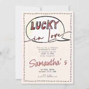 Invitation Lucky In Love Vegas Casino Moderne Bachelorette