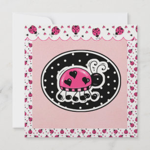 Invitation Lucky LadyBug - SRF