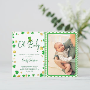 Invitation Lucky Little One - Baby shower de la fête de la Sa