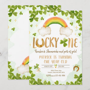 Invitation Lucky One Birthday St Patrick 1st Birthday Party