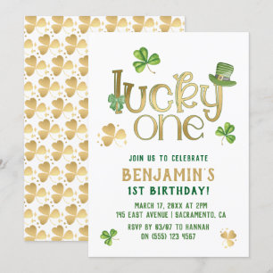 Invitation Lucky One   Saint Patrick's Day Premier anniversai