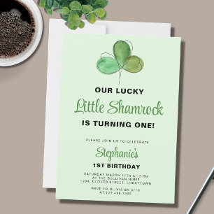 Invitation Lucky One St. Patrick's Day 1er anniversaire