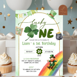 Invitation Lucky Un St patrick Anniversaire