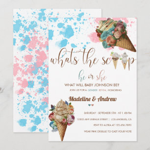 Invitation Lui Ou Elle   Garçon Ou Fille   Révélation de genr