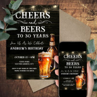 Lumières de bar pour les 30 ans Cheers and Beers