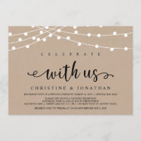 Lumières de chaîne de ferme rustique, mariage kraf