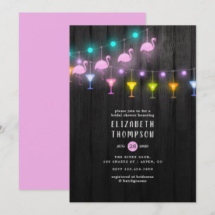 Invitation Lumières de Chaîne de Fête Fiesta Enterrement de V