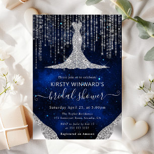 Invitation Lumières de mariage "Diamond Dress" et guirlande à