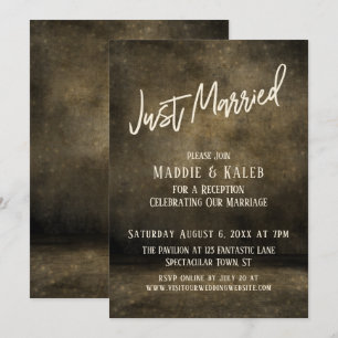 Invitation Lumières de mariage industriel typographie décontr