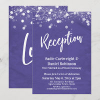 Lumières Réception de Mariage Texturée Violet seul