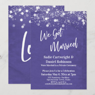 Invitation Lumières Textes Nous Nous Sommes Mariés Violet Réc
