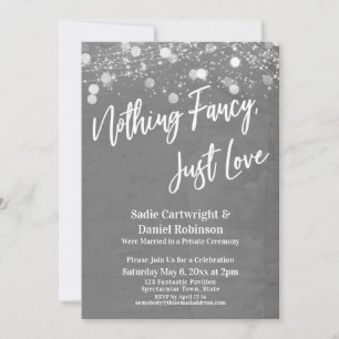 Invitation Lumières Textes Rien De Fancy Just Love Grey