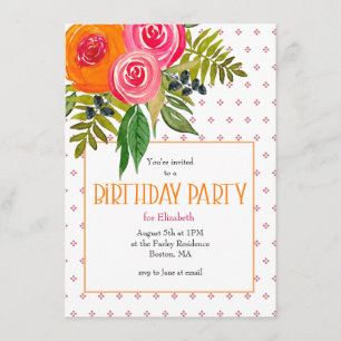 Invitation lumineuse d'anniversaire