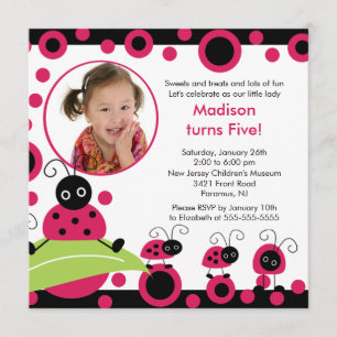 Invitation lumineuse et audacieuse d'anniversaire