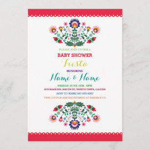 Invitation lumineux de garçon mexicain de fille de