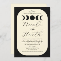 Lunar Luxe Black & Cream Moon Mariage