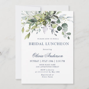 Invitation LUNCHEON Eucalyptus simple et élégant