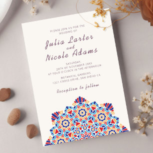 Invitation Lune croissante radieuse Mandala de mariage splend