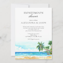 Lune de miel Douche Invitation, Couples Douche
