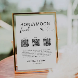 Invitation Lune de miel signature QR Code, Lune de miel Maria