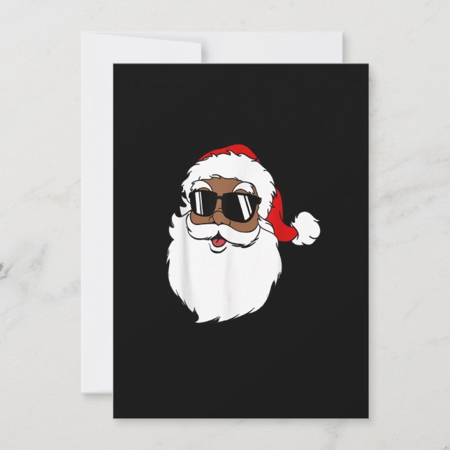 Invitation Lunettes de soleil du Père Noël cool Joyeux Noël N (Devant)