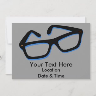 Invitation Lunettes Nerd cool